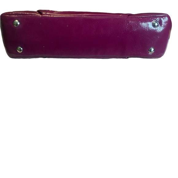 Coach Soho Shiny Patent Leather Buckle Bag Plum Purple - Picture 7 of 11